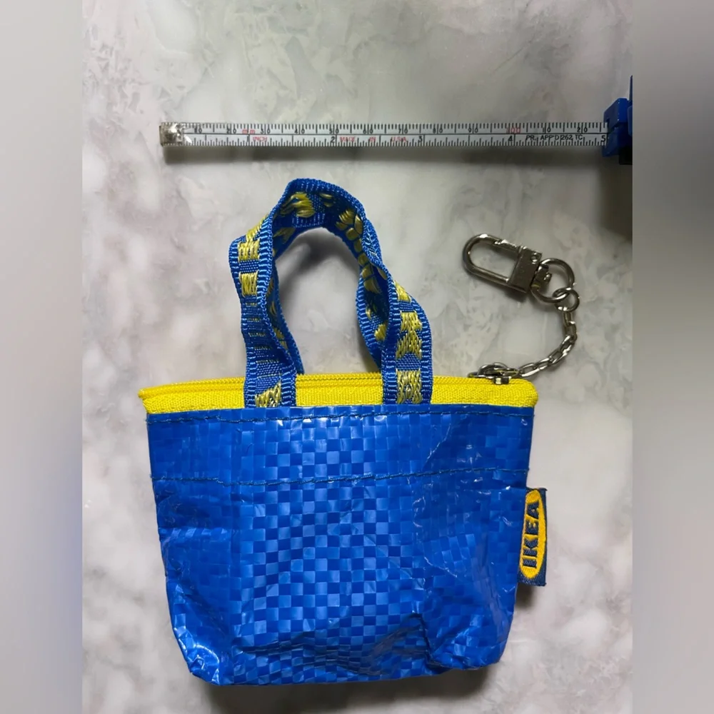 Ikea mini tote with keychain loop